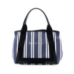 Balenciaga Canvas Striped Navy Cabas S Ladies UMFEOQKUAETNEOOD