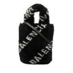 Balenciaga  Faux Fur Logo Everyday Phone Holder
