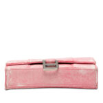 Balenciaga  Nappa Denim Printed Hourglass Wallet on Chain - Image 3