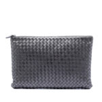 Bottega Veneta Metallic Nappa Intrecciato Clutch
