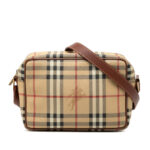 Burberry Haymarket Check Coated Canvas Crossbody Ladies