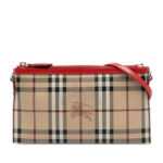 Burberry  Haymarket Check Coated Canvas Peyton Crossbody Ladies CNOONHOUDON