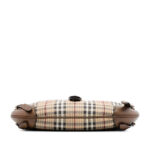 Burberry  Haymarket Check Stitched Coated Canvas and Leather Dunloe - Image 2