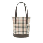 Burberry  House Check Canvas Bucket Bag Ladies