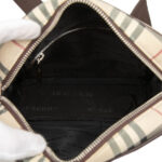 Burberry House Check Canvas Crossbody Ladies - Image 4