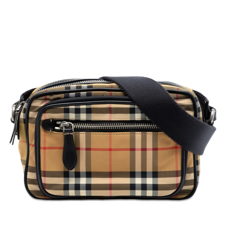preowned-burberry-house-check-nylon-paddy-crossbody-ladies-x9k5621r2todxaur-itpelms33cam (1) Burberry House Check Nylon Paddy Crossbody Ladies - Image 1