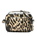 Burberry  Leopard Printed Leather Camera Bag