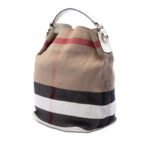 Burberry  Medium Mega Check Canvas Ashby Bucket Bag - Image 5