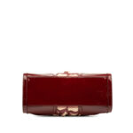 Burberry  Patent Trimmed House Check Coated Canvas Hearts Pilgrim Satchel - Image 2