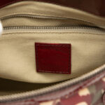 Burberry  Patent Trimmed House Check Coated Canvas Hearts Pilgrim Satchel - Image 4