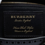 Burberry  Small Grainy Calfskin Brogues and House Check Banner Bag - Image 3