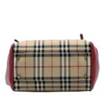 Burberry Small Haymarket Check Canvas and Leather Canterbury Tote Ladies ITTIVGRO58CAL - Image 4
