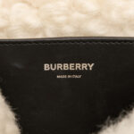 Burberry  Small Shearling Trimmed Coated Canvas Lola Crossbody - Image 3