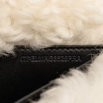 Burberry  Small Shearling Trimmed Coated Canvas Lola Crossbody - Image 5