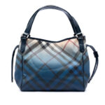 Burberry  Supernova Check Ombre Coated Canvas Bilmore Tote Ladies