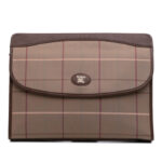 Burberry Vintage Check Canvas Clutch Ladies
