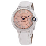 Cartier Ballon Bleu Automatic Pink Dial Ladies Watch
