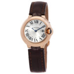 Cartier Ballon Bleu Silver Dial 18K Rose Gold Ladies Watch