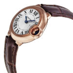 Cartier Ballon Bleu Silver Diamond Dial 18kt Pink Gold Ladies Watch - Image 4