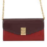Celine  Bicolor Leather C Bag Wallet On Chain