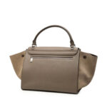 Celine Medium Bicolor Calfskin and Suede Trapeze Satchel - Image 3