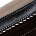 Celine  Medium Tricolor Calfskin and Suede Trapeze Satchel Ladies - Image 6