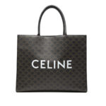 Celine  Medium Triomphe Coated Canvas Cabas Horizontal Tote