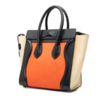 Celine  Micro Tricolor Leather Luggage Tote - Image 5