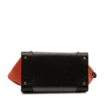 Celine  Mini Tricolor Felt Wool and Calfskin Luggage Tote - Image 4