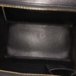 Celine  Mini Tricolor Felt Wool and Calfskin Luggage Tote - Image 3