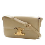 Celine  Shiny Calfskin Triomphe Claude Shoulder Bag Ladies - Image 5