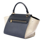 Celine  Small Tricolor Canvas and Calfskin Trapeze Satchel Ladies 6VA33FBC2DTJ6601 - Image 2