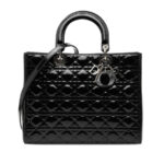 Dior  Large Patent Cannage Lady Dior