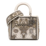 Dior  Medium Lambskin Embroidered and Beaded Lady D Lite