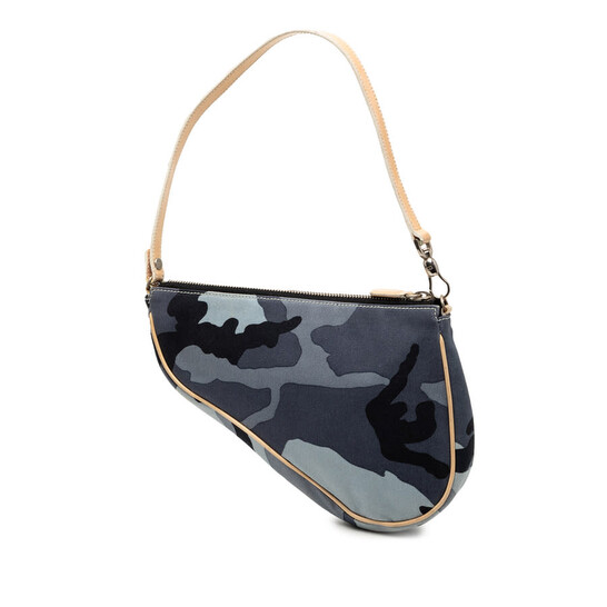 preowned-dior-mini-canvas-camouflage-saddle-pochette-ladies-pz0042_2 Dior Mini Canvas Camouflage Saddle Pochette Ladies PZ0042 - Image 1