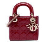 Dior  Mini Patent Cannage Lady Ladies WIBVMILOLUCLIT42
