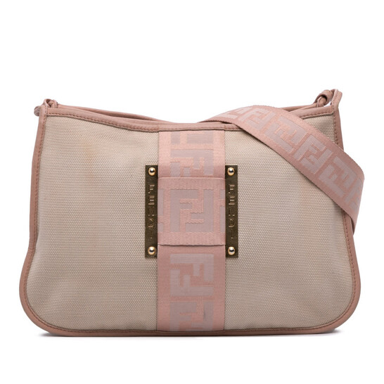 preowned-fendi-canvas-zucca-crossbody-ladies-2305-8bt084-mzh-059 Fendi Canvas Zucca Crossbody Ladies 2305 8BT084 MZH 059 - Image 1