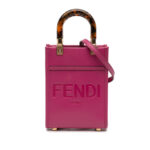 Fendi  Mini Leather Sunshine Shopper Tote