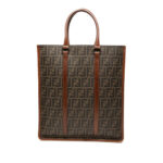 Fendi  Zucca Coated Canvas Vertical Tote Ladies 7VA243 RVD 119 2384
