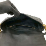 Fendi  Zucca Embossed Leather Baguette Satchel - Image 4