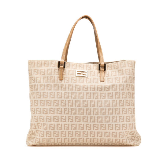 preowned-fendi-zucchino-canvas-tote-ladies-ifef04fls9nvr482-21118bh133lpn058 (1) Fendi Zucchino Canvas Tote Ladies IFEF04FLS9NVR482 - Image 1