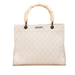 Gucci  GG Canvas Bamboo Satchel Ladies 002 1016 002122