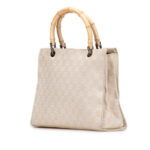 Gucci  GG Canvas Bamboo Satchel Ladies 002 1016 002122 - Image 4