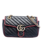 Gucci  Medium GG Marmont Matelasse Diagonal Leather Torchon Shoulder Bag - Image 2