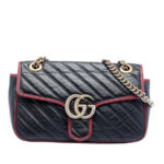 Gucci  Medium GG Marmont Matelasse Diagonal Leather Torchon Shoulder Bag