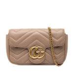Gucci Mini GG Marmont Matelasse Leather Flap Crossbody