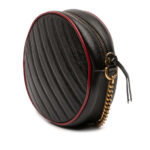 Gucci  Mini GG Marmont Matelasse Leather Torchon Round Crossbody - Image 5
