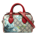 Gucci Mini GG Supreme Blooms Boston Bag Ladies