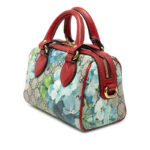 Gucci Mini GG Supreme Blooms Boston Bag Ladies - Image 3