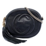 Gucci  Mini Pebbled Calfskin Soho Chain Crossbody